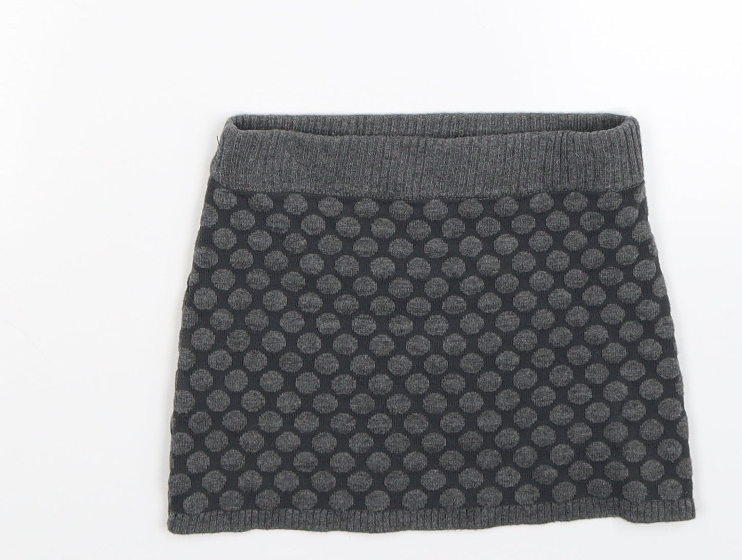 H&M Girls Grey  Knit A-Line Skirt Size 3-4 Years