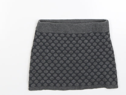 H&M Girls Grey  Knit A-Line Skirt Size 3-4 Years