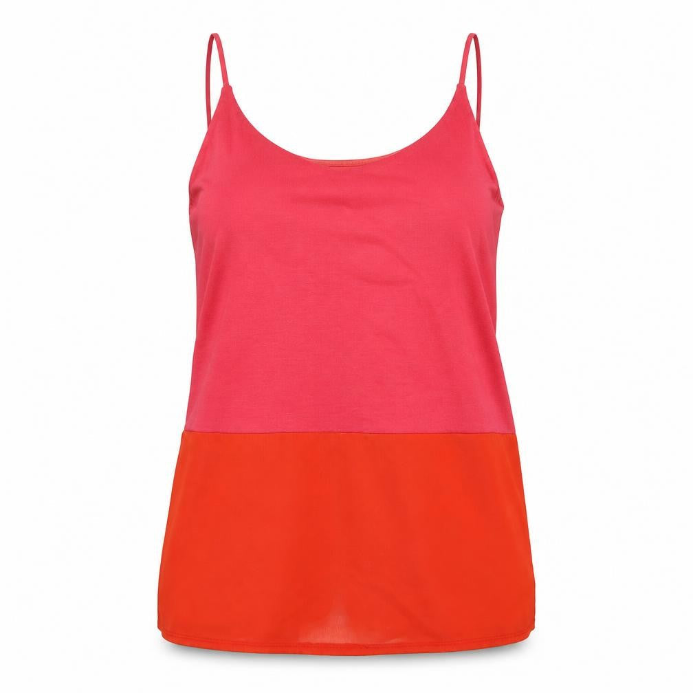 Womens UK Size 10 Topshop Multicoloured Basic Tank