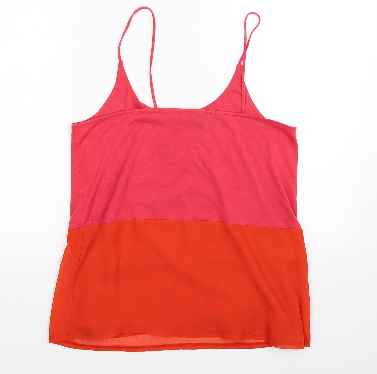 Womens UK Size 10 Topshop Multicoloured Basic Tank