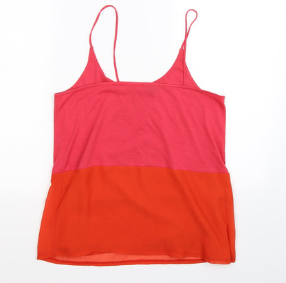 Womens UK Size 10 Topshop Multicoloured Basic Tank