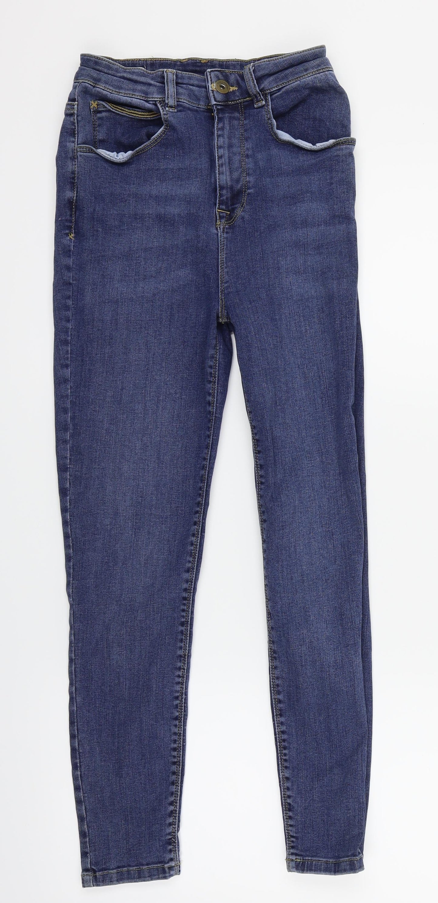 Mens UK Size 26 in COLLUSION Slim Fit Skinny Blue Jeans