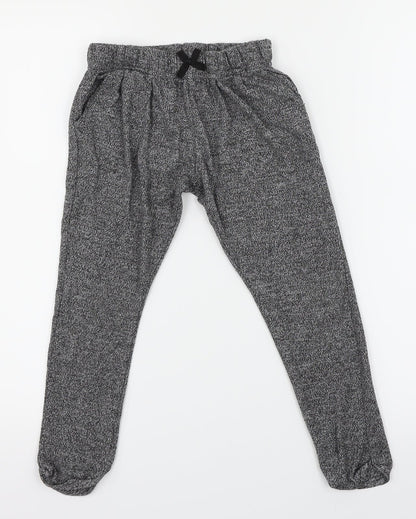 NEXT Girls Grey  Knit Sweatpants Trousers Size 6 Years