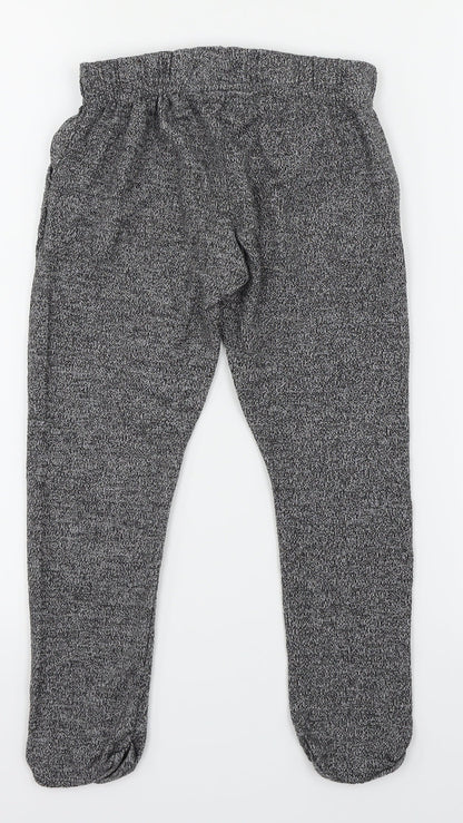 NEXT Girls Grey  Knit Sweatpants Trousers Size 6 Years