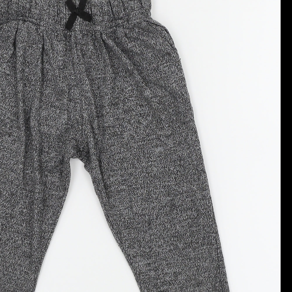 NEXT Girls Grey  Knit Sweatpants Trousers Size 6 Years