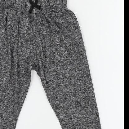 NEXT Girls Grey  Knit Sweatpants Trousers Size 6 Years