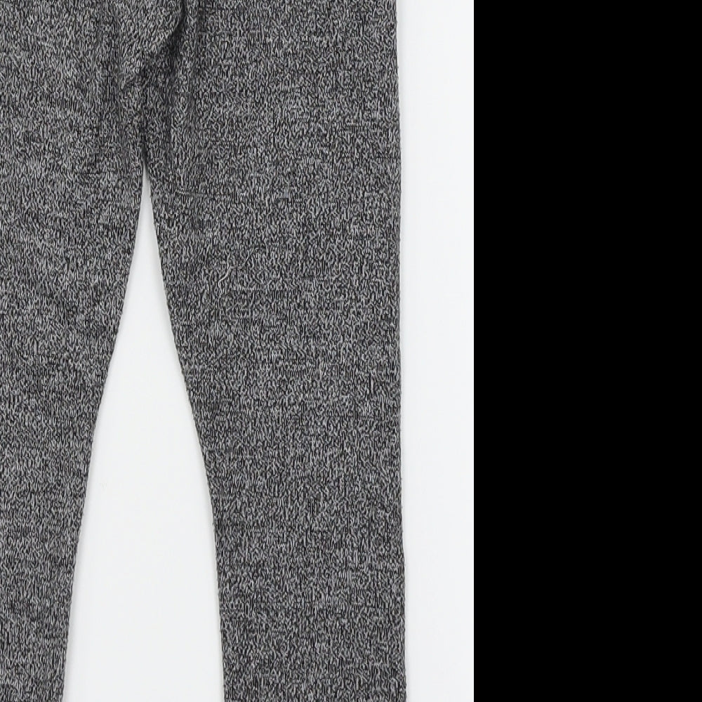 NEXT Girls Grey  Knit Sweatpants Trousers Size 6 Years