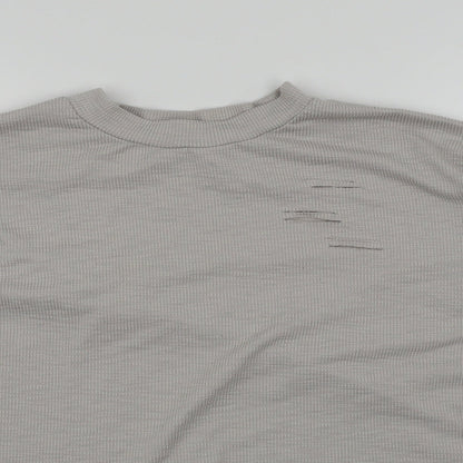 Misguided Womens Grey   Pullover Jumper Size 10  - Cropped