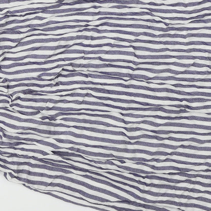 Papaya Womens Blue Striped  A-Line  Size 8