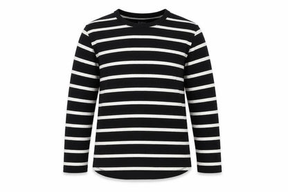 Next Boys Black Striped  Pullover Casual Size 7 Years