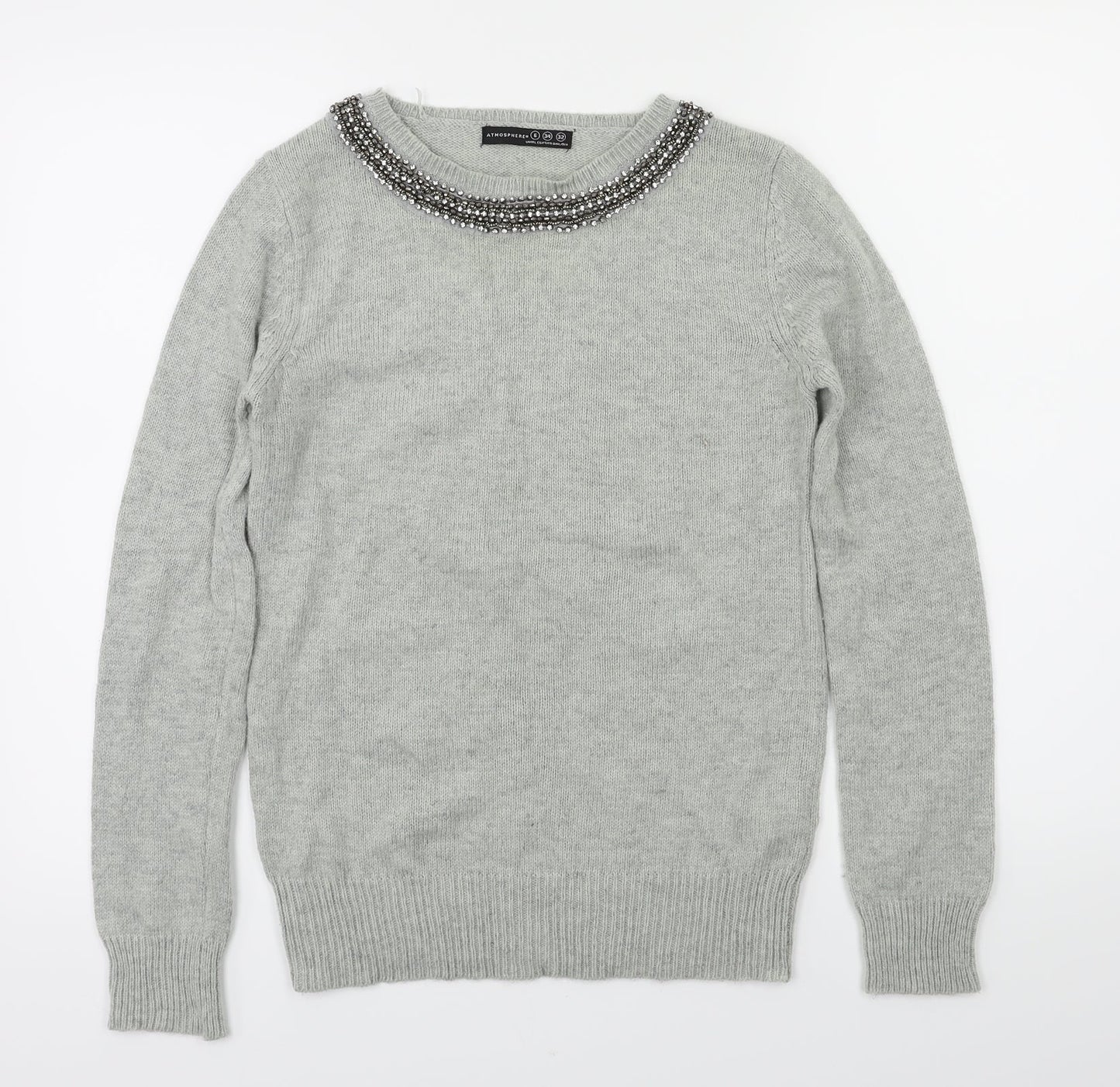 Primark Womens Grey   Pullover Jumper Size 6