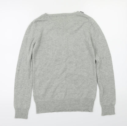 Primark Womens Grey   Pullover Jumper Size 6