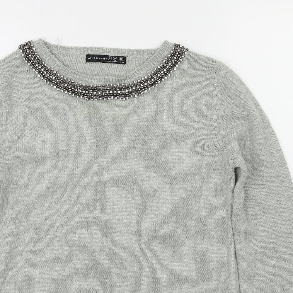 Primark Womens Grey   Pullover Jumper Size 6