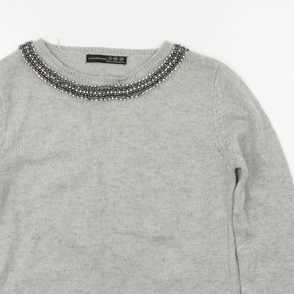Primark Womens Grey   Pullover Jumper Size 6