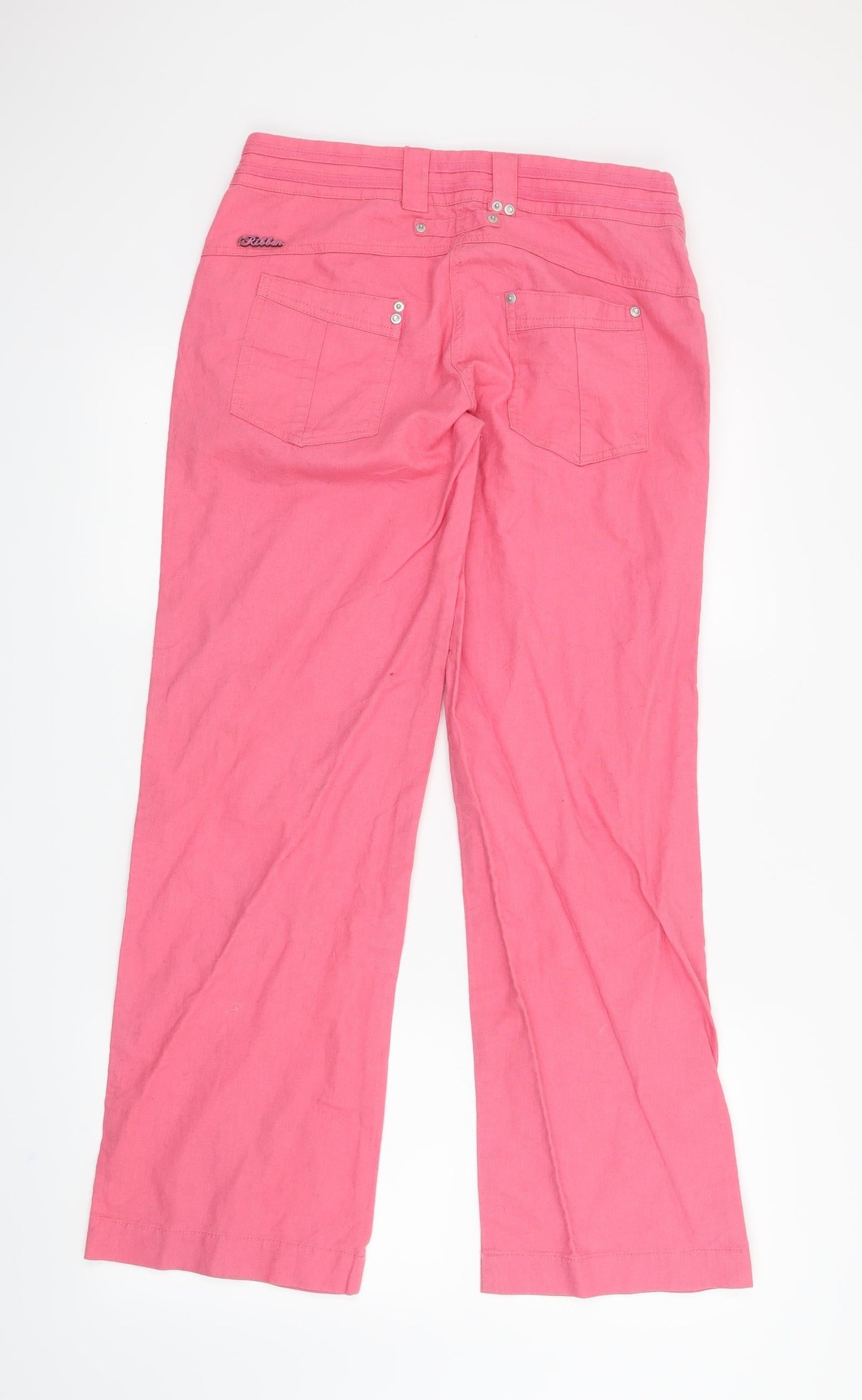 Ribbon Womens Pink   Straight Jeans Size 10 L29 in