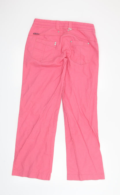 Ribbon Womens Pink   Straight Jeans Size 10 L29 in
