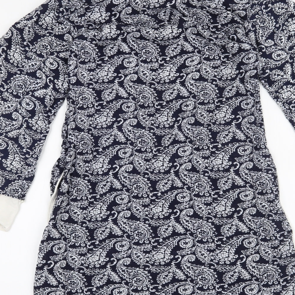 Shiffonz Womens Blue Paisley  A-Line  Size XS