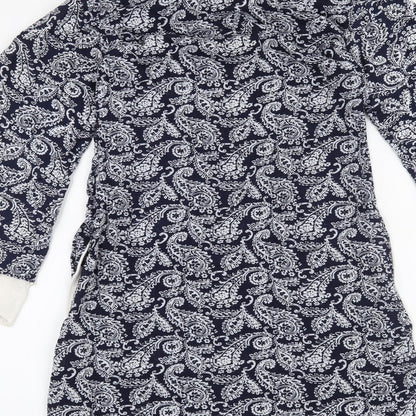 Shiffonz Womens Blue Paisley  A-Line  Size XS