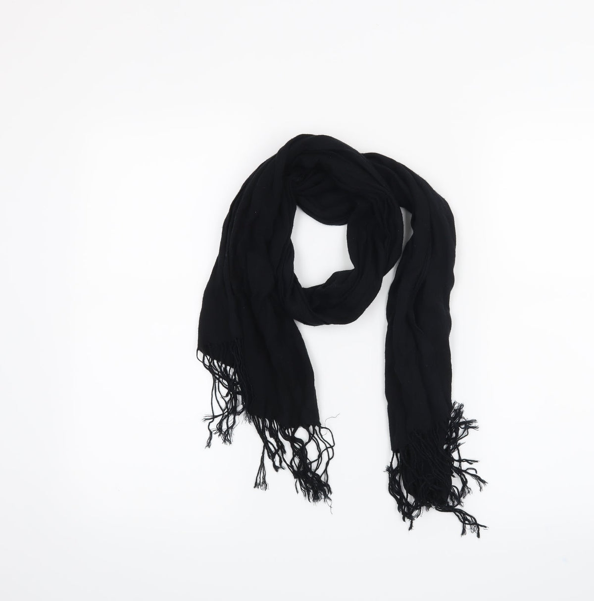 Preworn Womens Black    Scarf