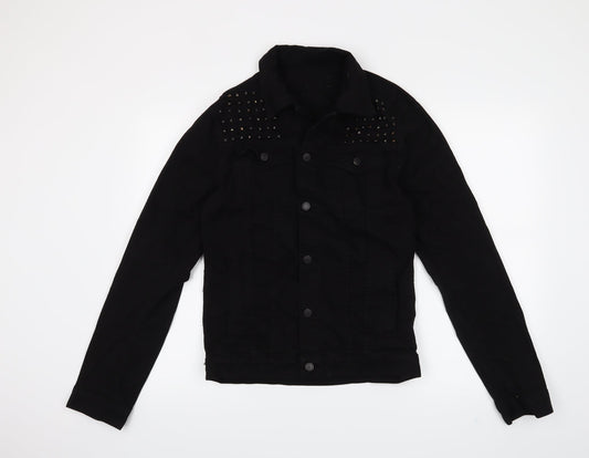 Womens UK Size M Preworn Black Jacket