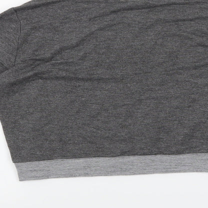 one clothing Womens Grey   Cropped T-Shirt Size XS