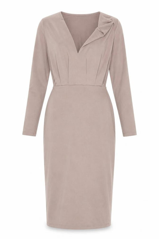 Front view of ASOS women’s pink pencil dress, size UK 8