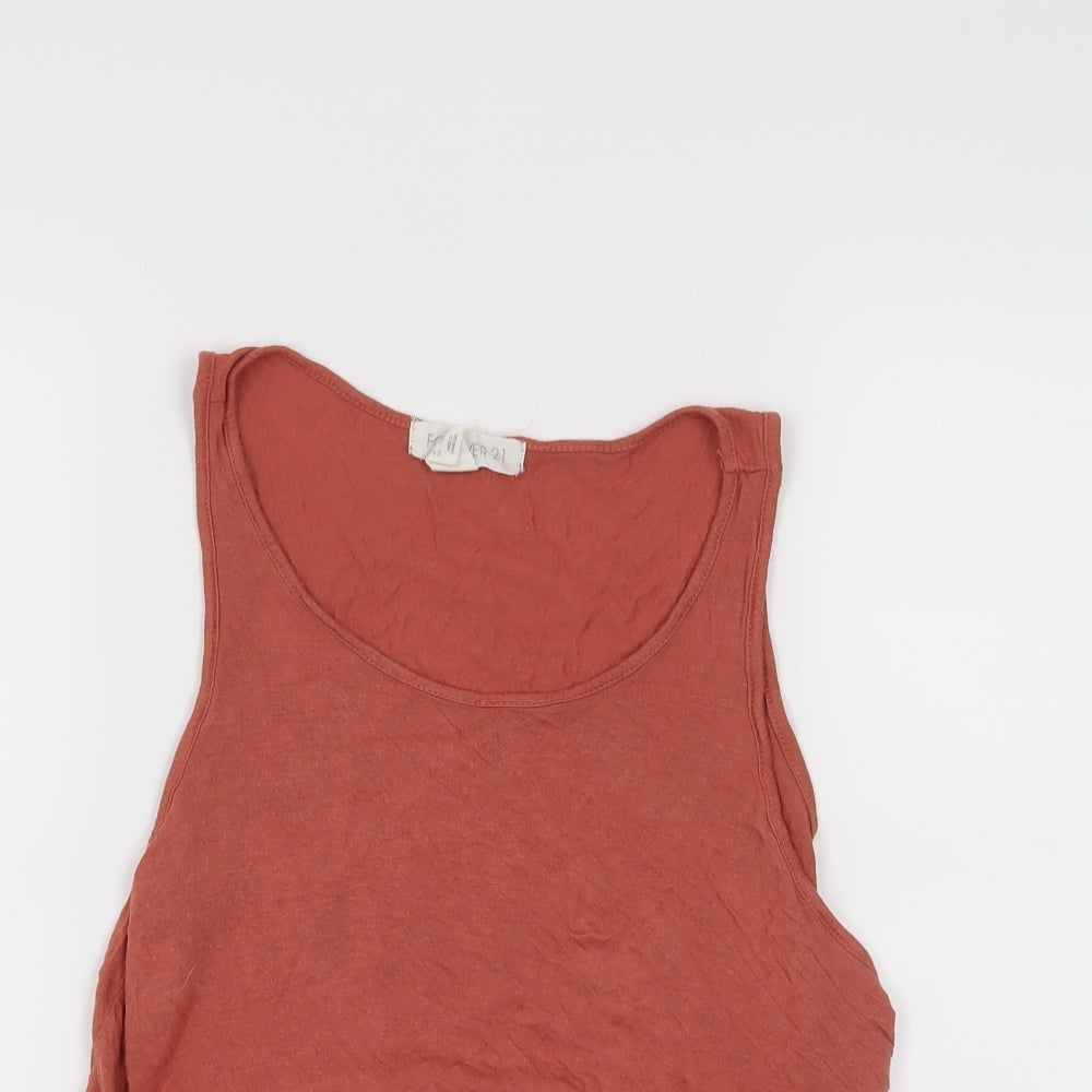 FOREVER 21 Womens Orange   Cropped Tank Size S
