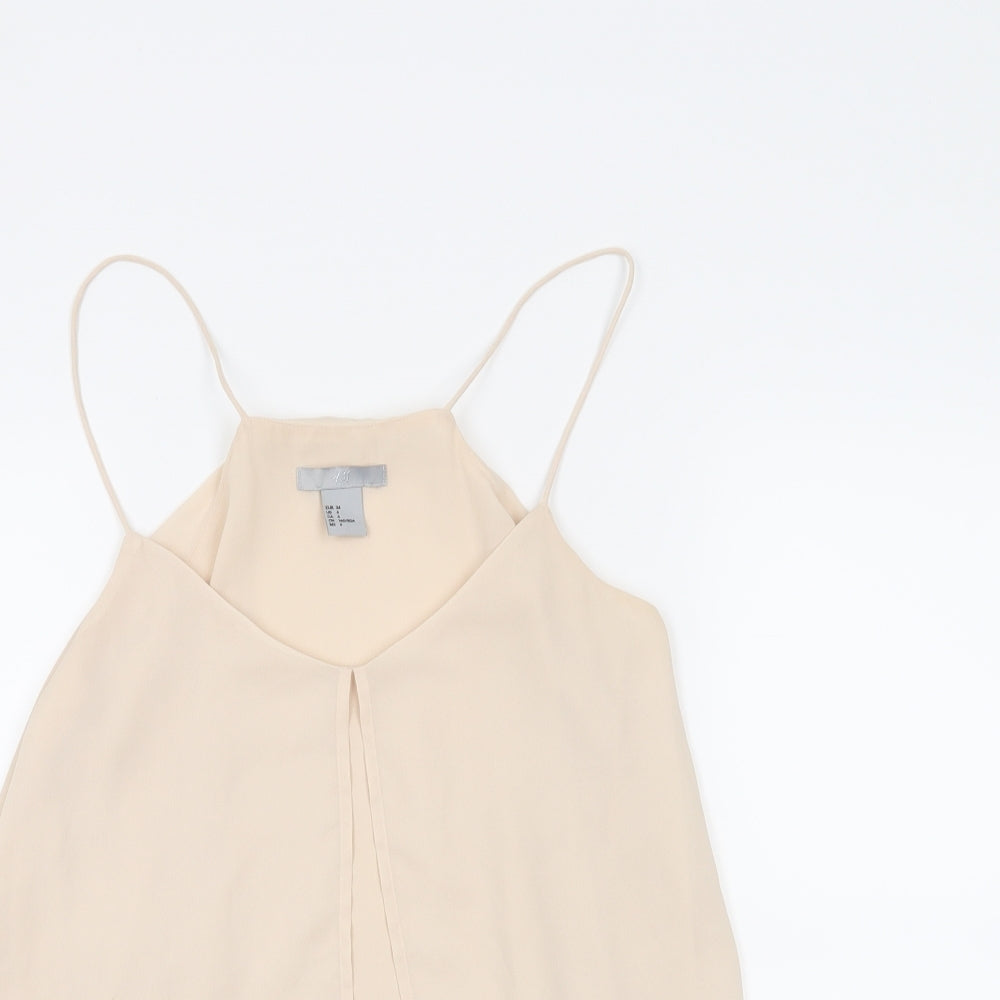 Womens UK Size 6 H&M Beige Camisole Tank