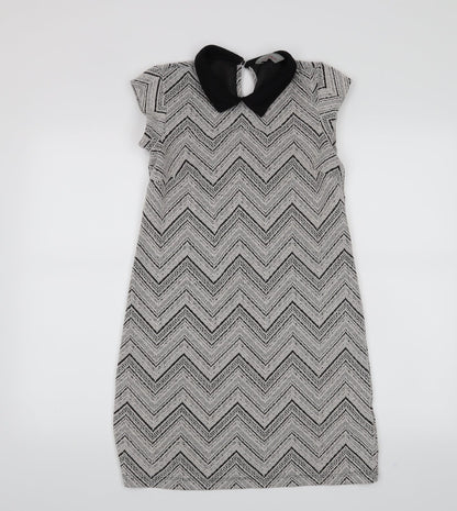 Dorothy Perkins Womens Grey   A-Line  Size 8