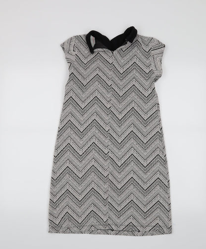 Dorothy Perkins Womens Grey   A-Line  Size 8