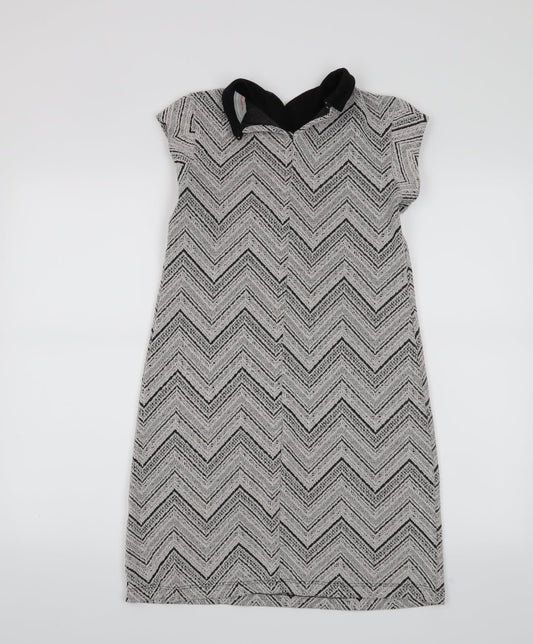 Dorothy Perkins Womens Grey   A-Line  Size 8