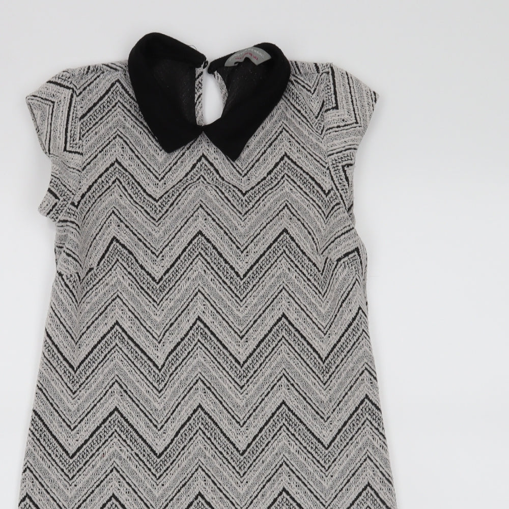 Dorothy Perkins Womens Grey   A-Line  Size 8