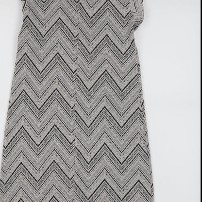 Dorothy Perkins Womens Grey   A-Line  Size 8