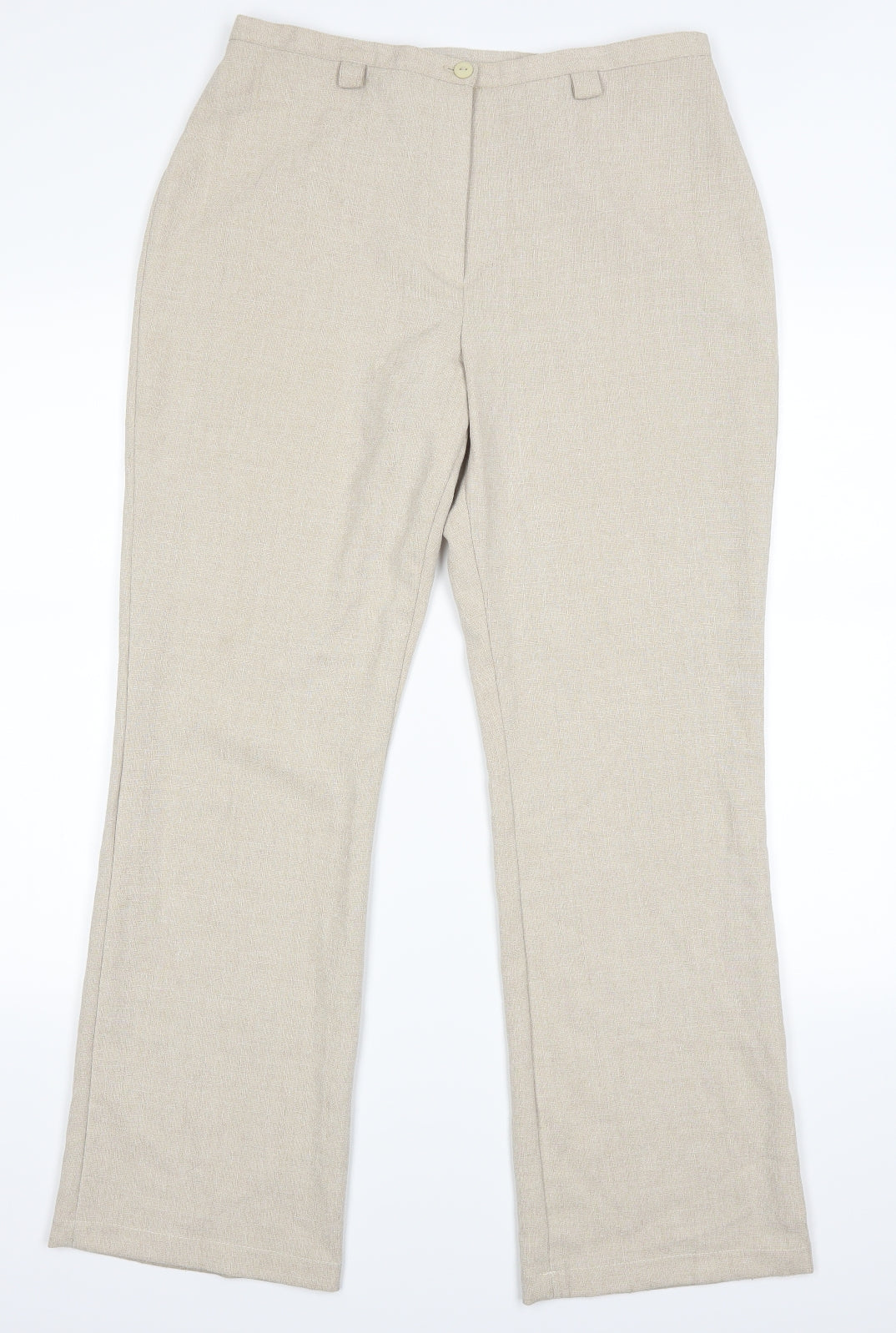 Womens UK Size 14 VINCI Regular Fit  Beige Trousers