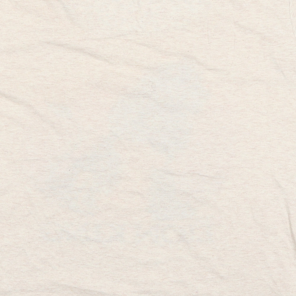Womens UK Size S love to lounge Beige Basic T-Shirt