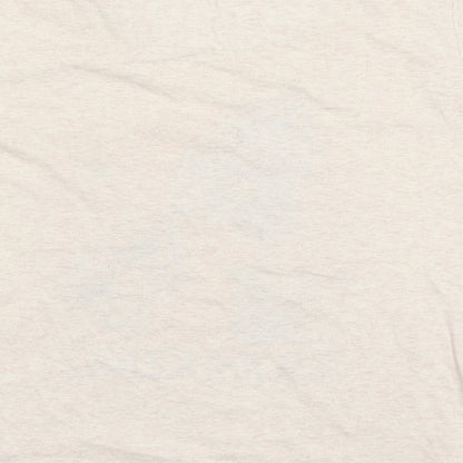 Womens UK Size S love to lounge Beige Basic T-Shirt