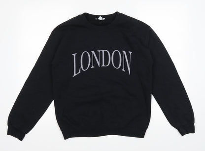 Topshop Womens Black   Pullover Jumper Size S