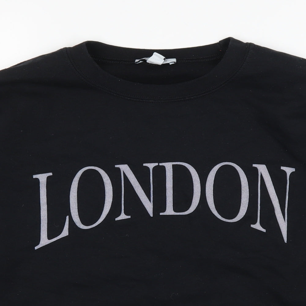 Topshop Womens Black   Pullover Jumper Size S