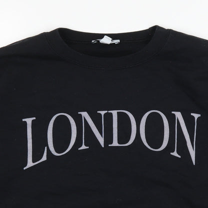 Topshop Womens Black   Pullover Jumper Size S