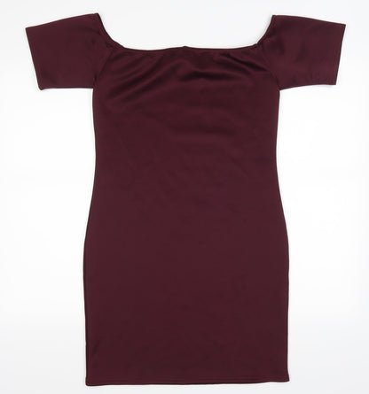 PRETTYLITTLETHING Womens Red   Bodycon  Size 12