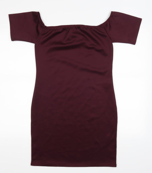 PRETTYLITTLETHING Womens Red   Bodycon  Size 12