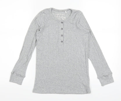NEXT Girls Grey   Pullover Jumper Size 10 Years  - Metalic