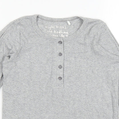 NEXT Girls Grey   Pullover Jumper Size 10 Years  - Metalic