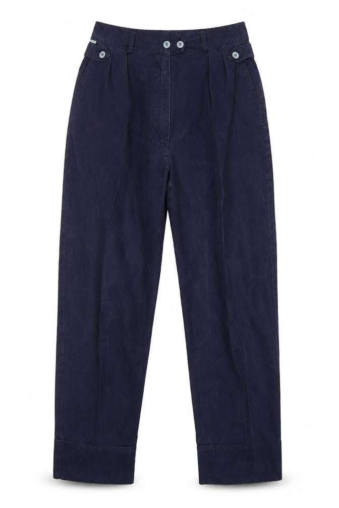 Womens UK Size 27 in Essentials Regular Fit  Blue Trousers
