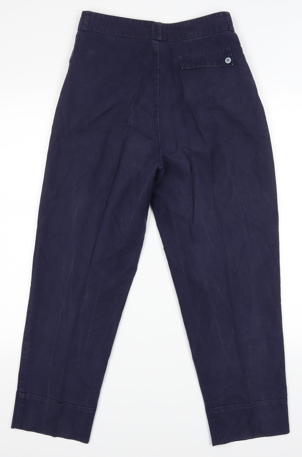 Womens UK Size 27 in Essentials Regular Fit  Blue Trousers