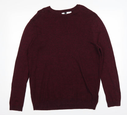 Topman Mens Red   Pullover Jumper Size M