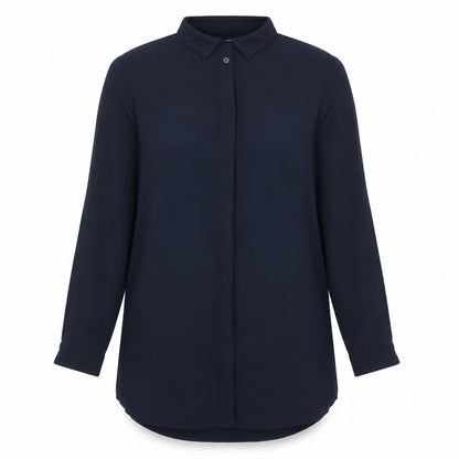 Tu  Womens Blue   Basic Button-Up Size 12