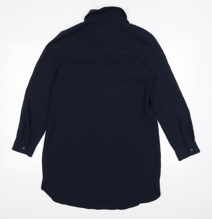 tu  Womens Blue   Basic Button-Up Size 12