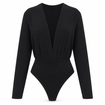 Womens UK Size 8 New Look One-Piece Black Leotard