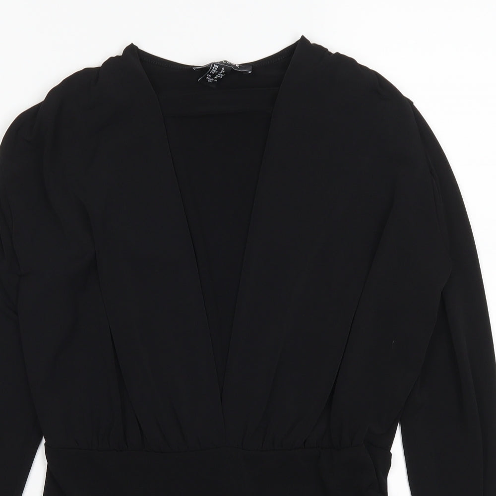 New Look Womens Black   Leotard One-Piece Size 8